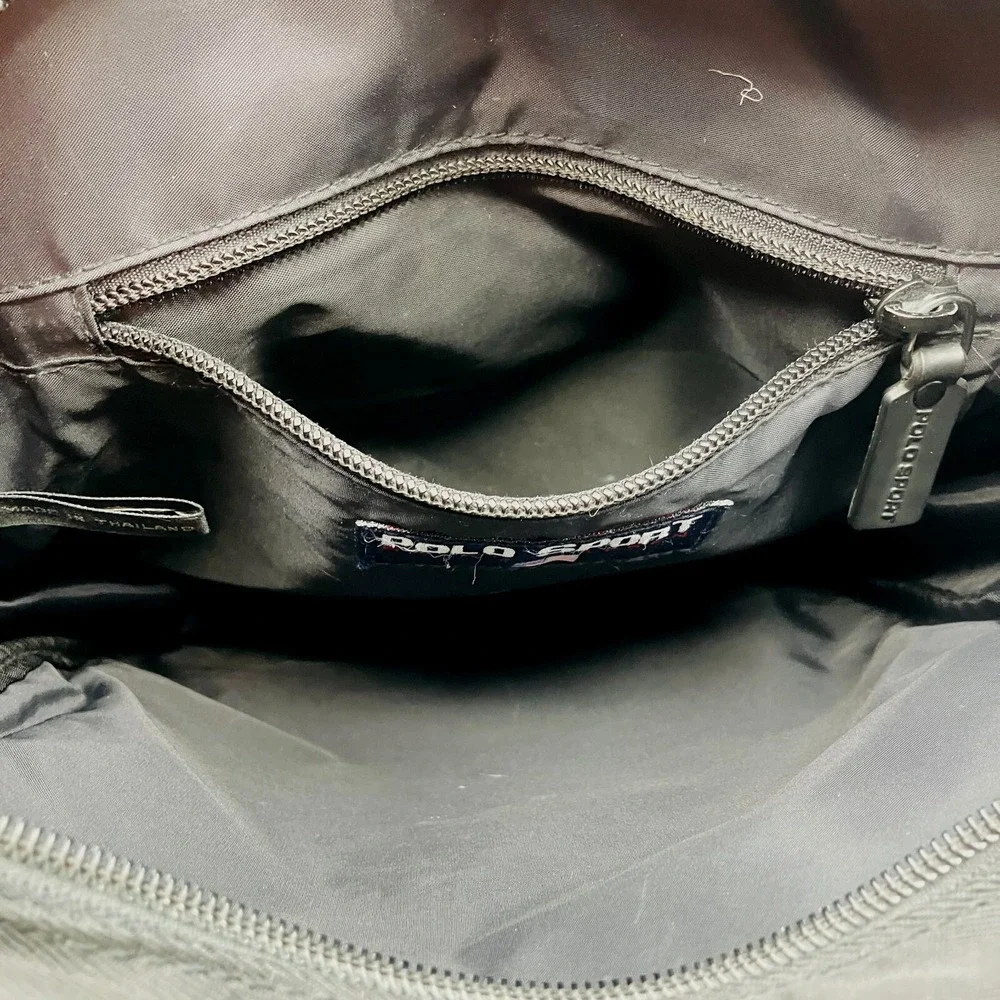 Polo Sport Ralph Lauren‎ Black Backpack School Rare Style 13